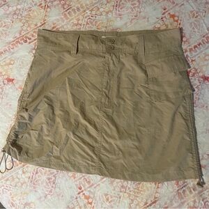 Fashion Nova Beige Buttoned Skirt